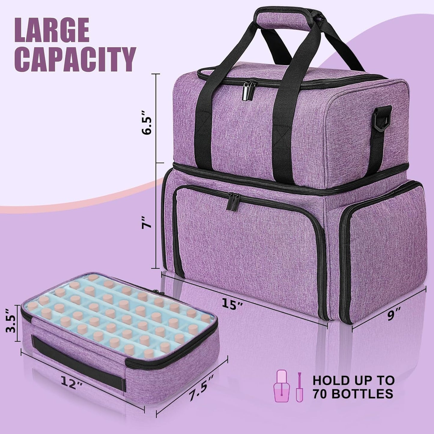 Nail Polish Organizer (Backpack Version)