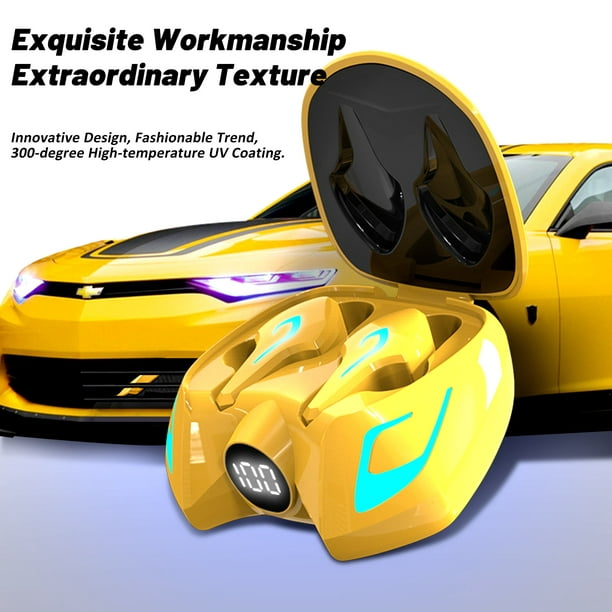 Wireless Earbuds Bluetooth -40H Playtime-Yellow