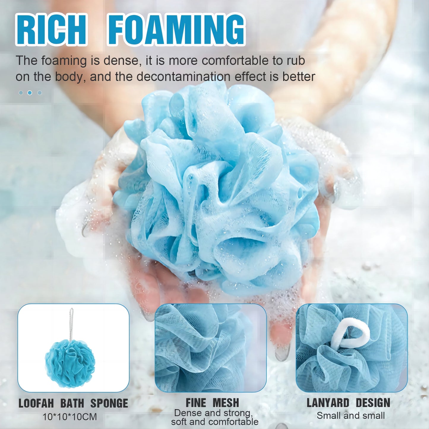 Bathtub Mats for Shower Tub Blue