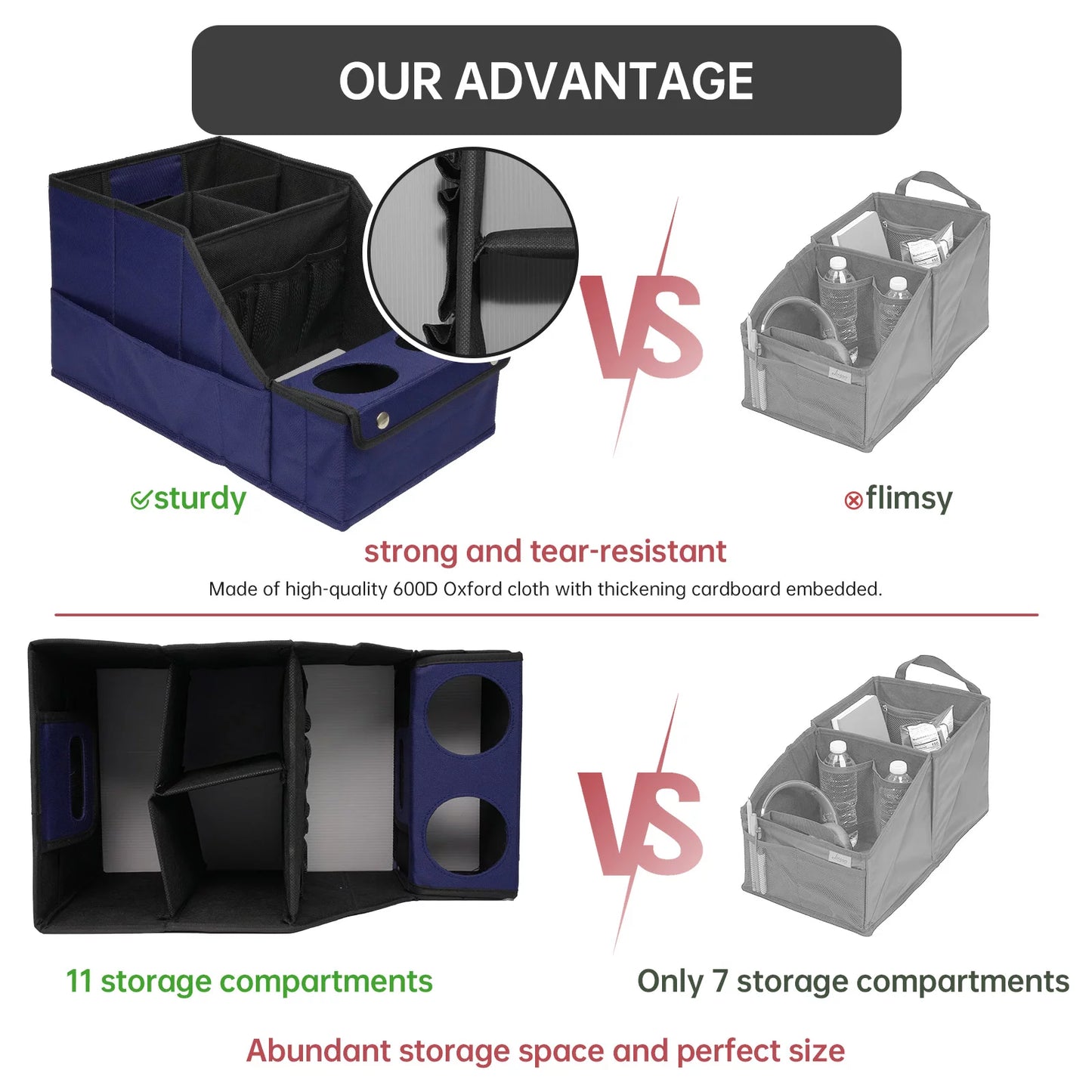 Backseat Car Organizer with 11 Storages