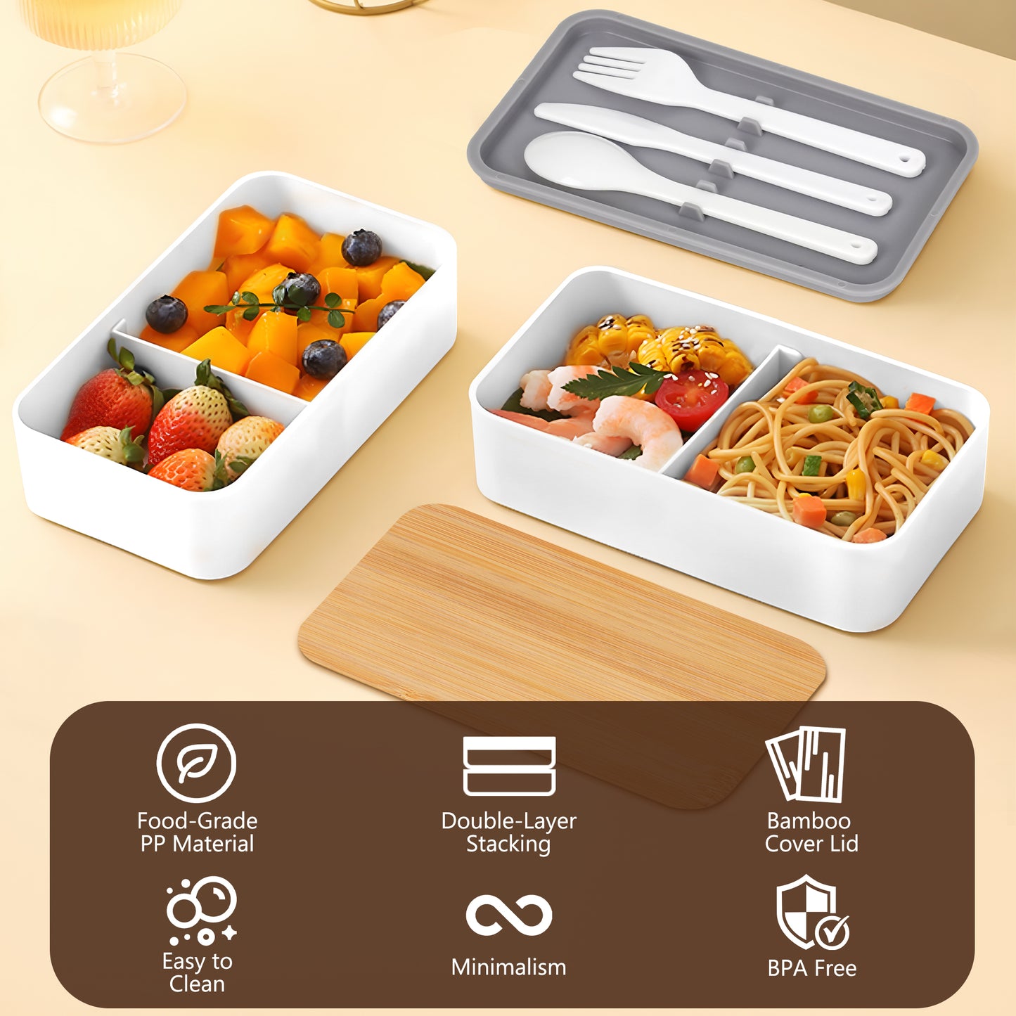 Bento Box Adult Lunch Box