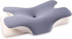 MULISOFT Memory Foam Pillow, Comfortable Pillow, Supportive Neck pillow, Ergonomic side sleeper pillow (GREY)