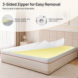 MULISOFT Mattress Topper H3/H4, Extra Thick 7.5 cm Gel Memory Foam, Washable & Breathable, Suitable for Box Spring Beds, Sofa Beds & Caravans, OEKO-TEX® STANDARD 100