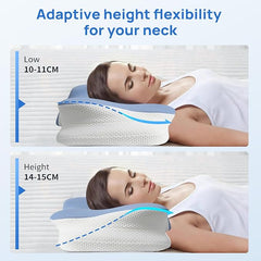 MULISOFT Memory Foam Pillow, Comfortable Pillow, Supportive Neck pillow, Ergonomic side sleeper pillow