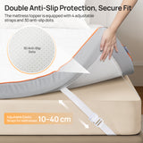 MULISOFT Mattress Topper H3/H4, Extra Thick 7.5 cm Gel Memory Foam, Washable & Breathable, Suitable for Box Spring Beds, Sofa Beds & Caravans, OEKO-TEX® STANDARD 100