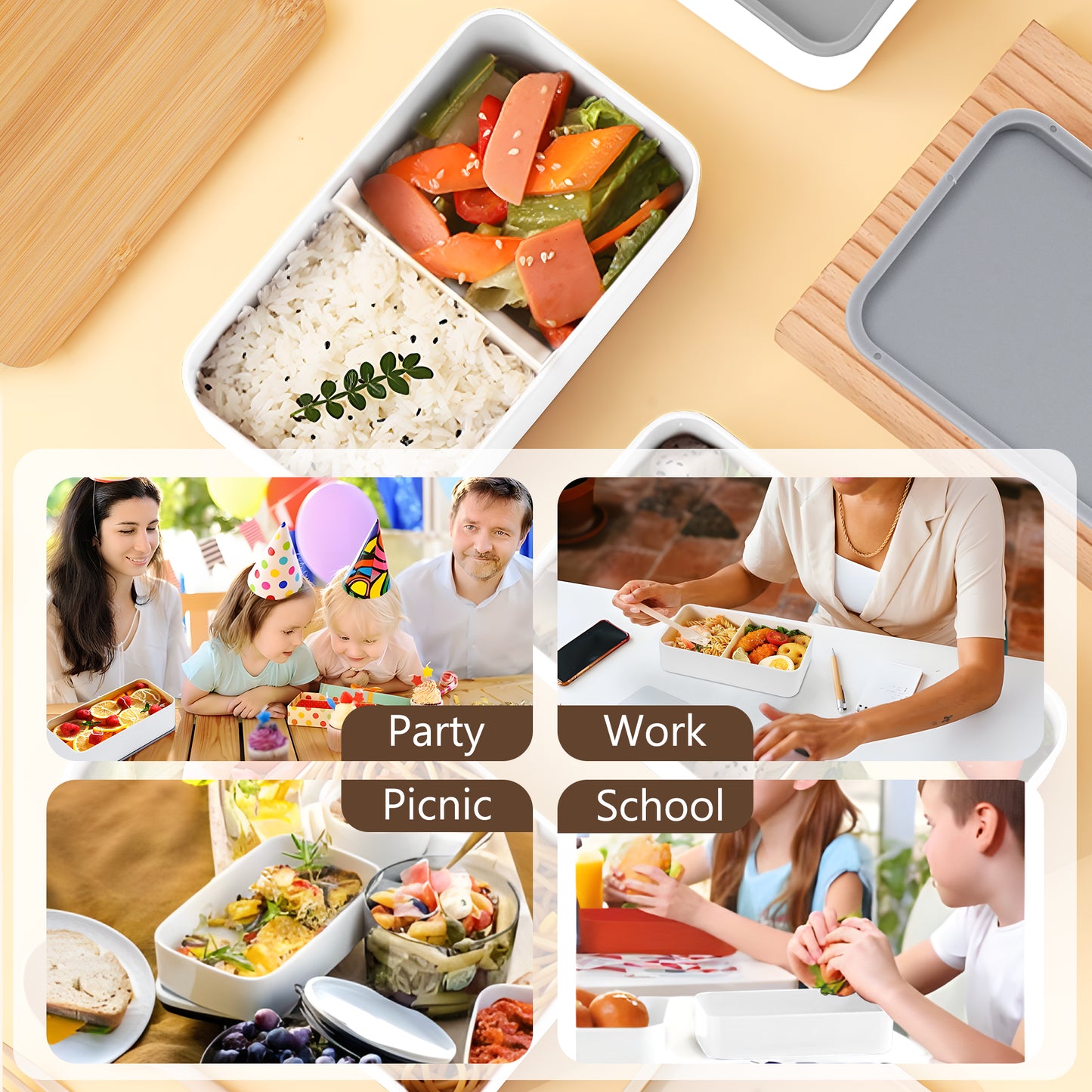 Bento Box Adult Lunch Box