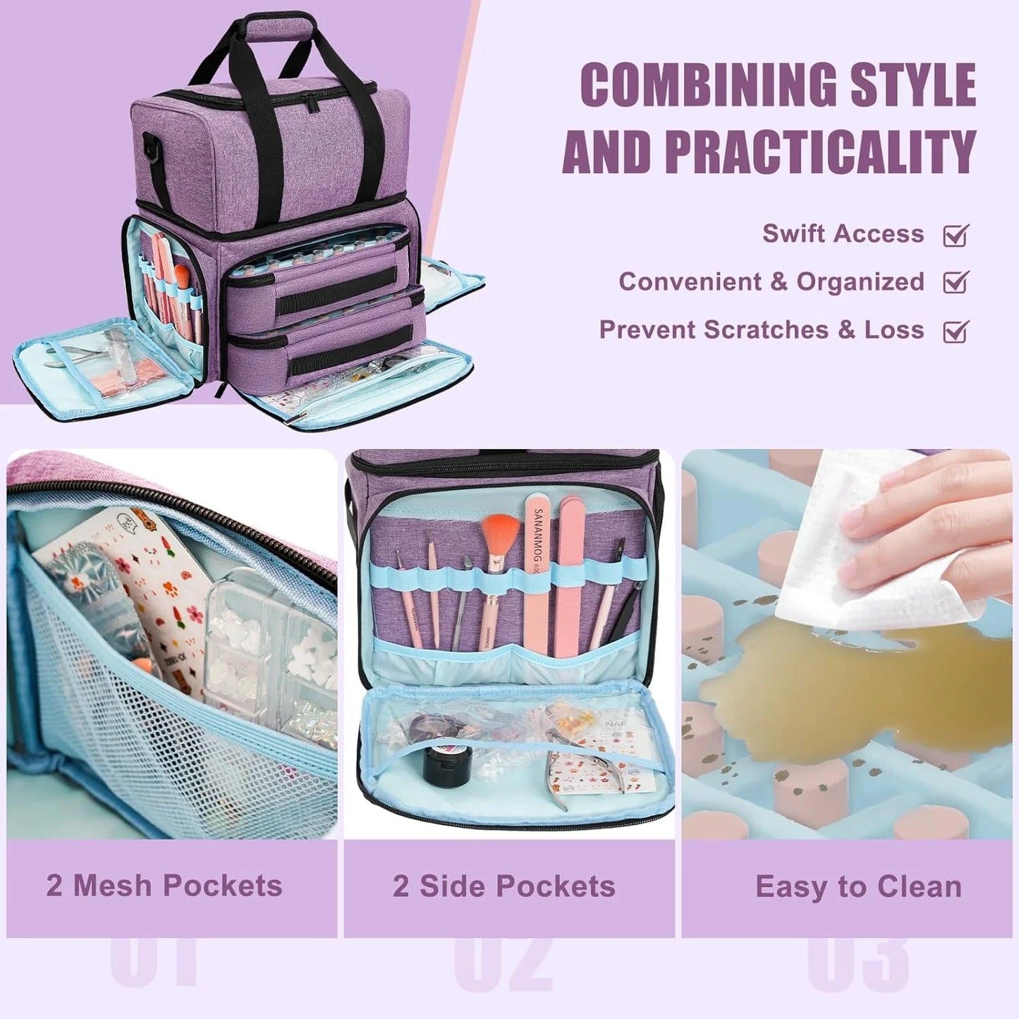 Nail Polish Organizer (Backpack Version)
