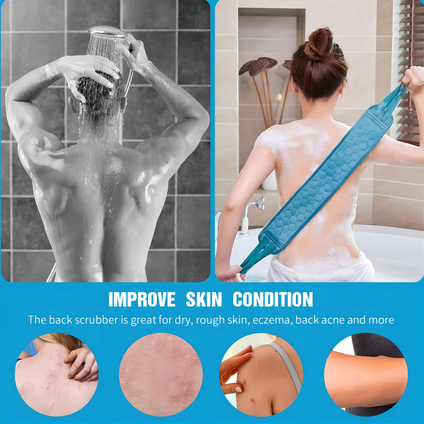 Bathtub Mats for Shower Tub Blue