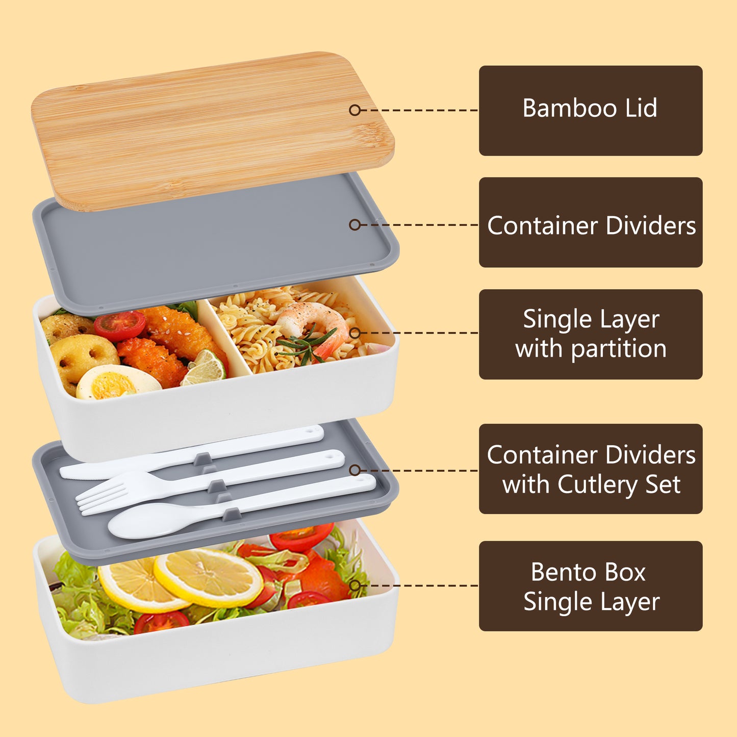 Bento Box Adult Lunch Box