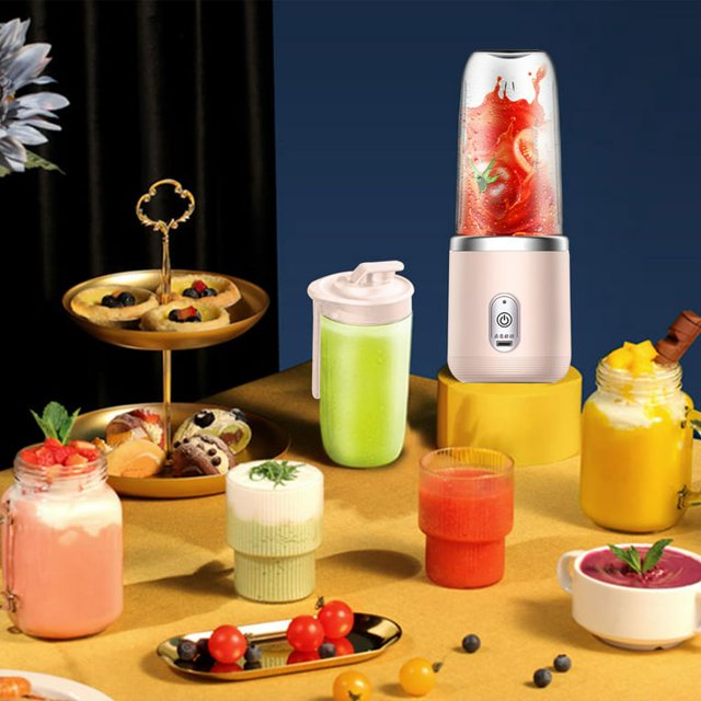 Portable Blenders ,Personal Blender For Shakes Smoothie(Pink)