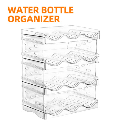 Stackable Water Bottle Organizer for Cabinet 4 Tier