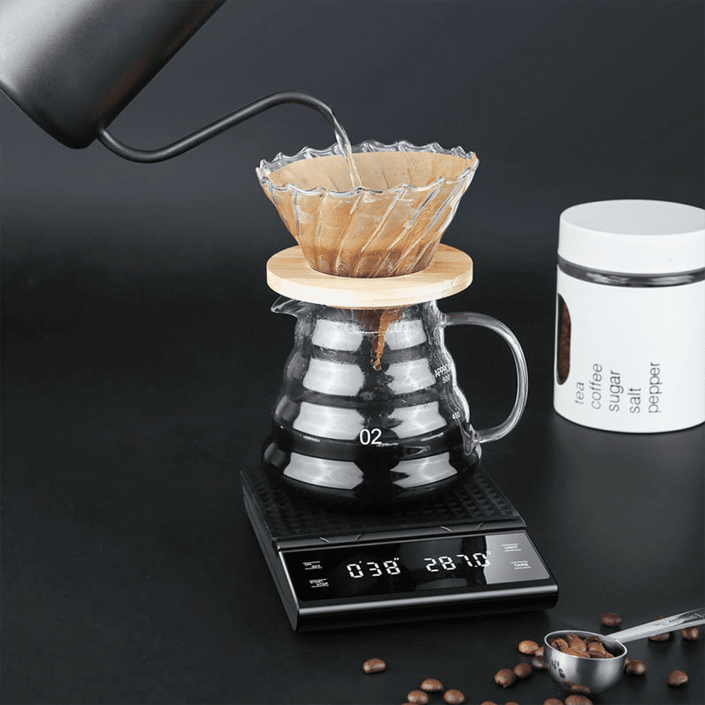 Digital Coffee Scale with Timer 3kg/0.1g-Back