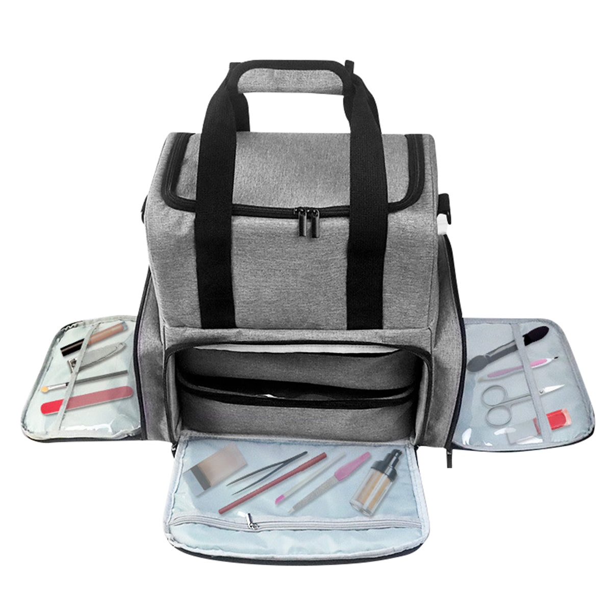 Gray Nail Polish Organizer (Backpack Version)