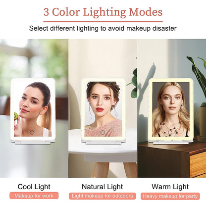 Rechargeable Travel Makeup Mirror