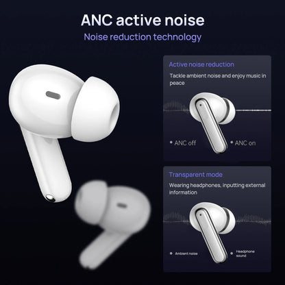 J8 Wireless Touch WaterProof Bluetooth Earbuds - White