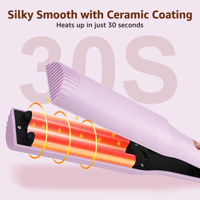 Hair Waver Iron, Natural Beach Waver Wand,Purple