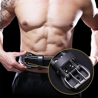 Leather Weight Lifting Belt-Size M