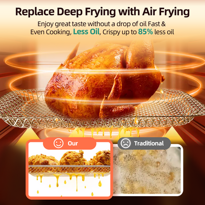 Multifunctional Digital Air Fryer-Green