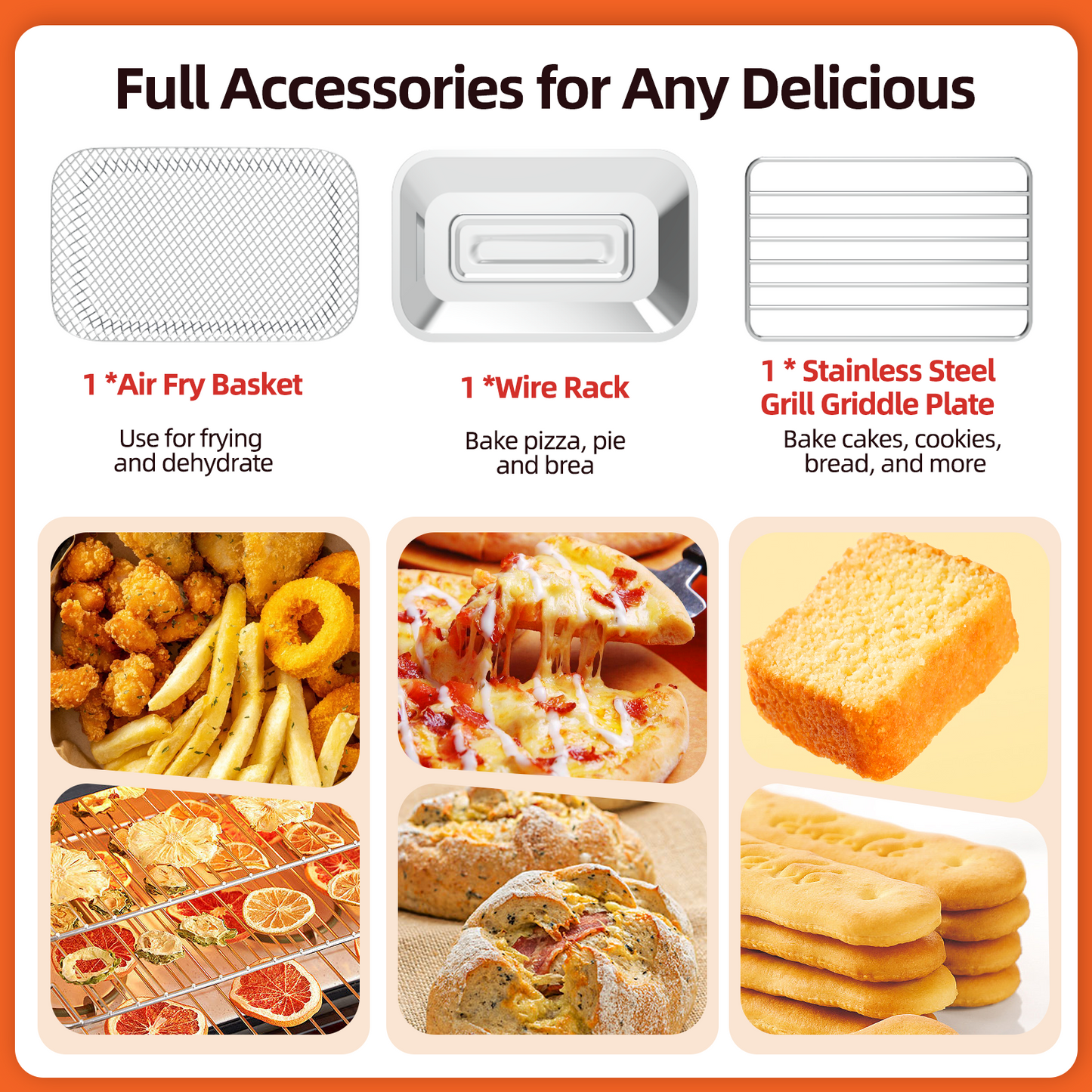 Multifunctional Digital Air Fryer-Green