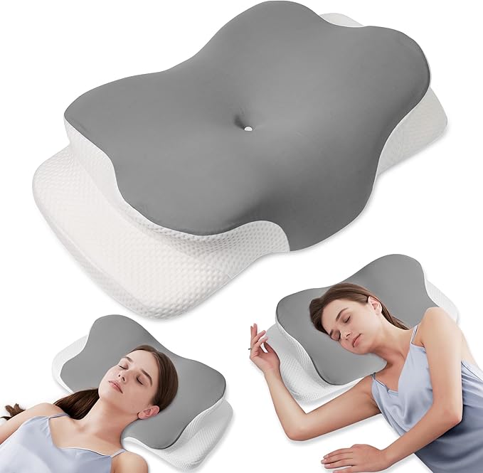 MULISOFT Memory Foam Pillow, Comfortable Pillow, Supportive Neck pillow, Ergonomic side sleeper pillow