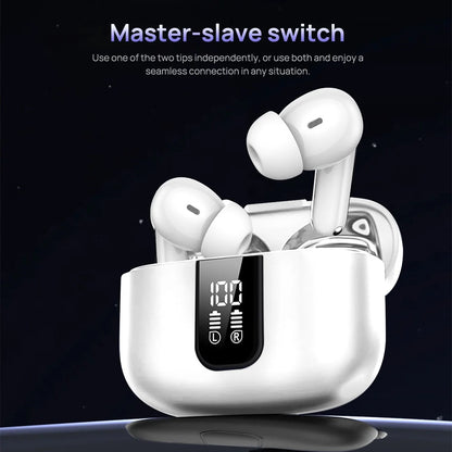 J8 Wireless Touch WaterProof Bluetooth Earbuds - White