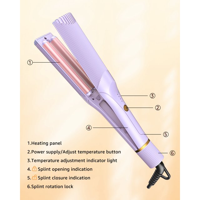 Hair Waver Iron Beach Waver,Black