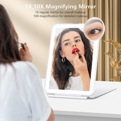 Rechargeable Travel Makeup Mirror