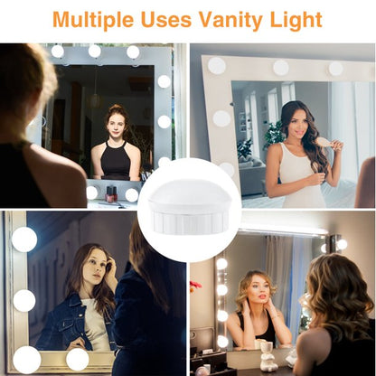 Hollywood Style Vanity Lights With 10 Dimmable Bulbs