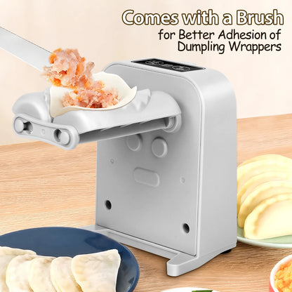 MULISOFT Dumpling Maker, Automatic Dumpling Maker Machine, Dumpling Press, Electric Dumpling Maker with Spoon and Brush, BPA Free