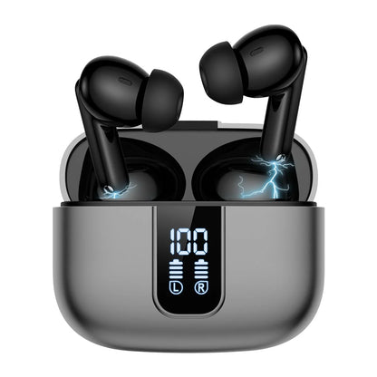 J8 Wireless Touch WaterProof Bluetooth Earbuds - Black