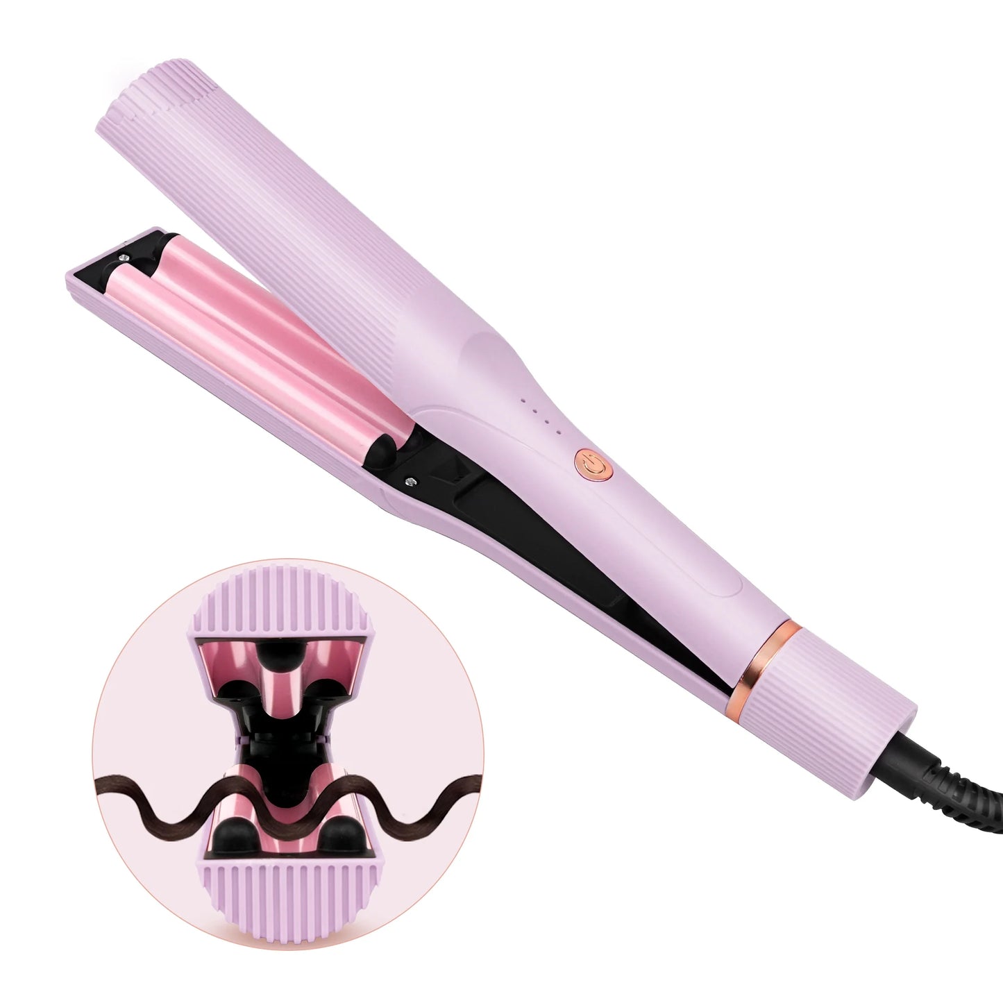 Hair Waver Iron, Natural Beach Waver Wand,Purple
