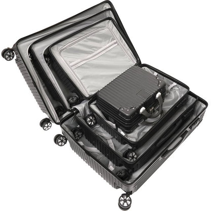 Suitcase4 Piece Set, Luggage Spinner Hardshell Lightweight ,TSA Lock,Black