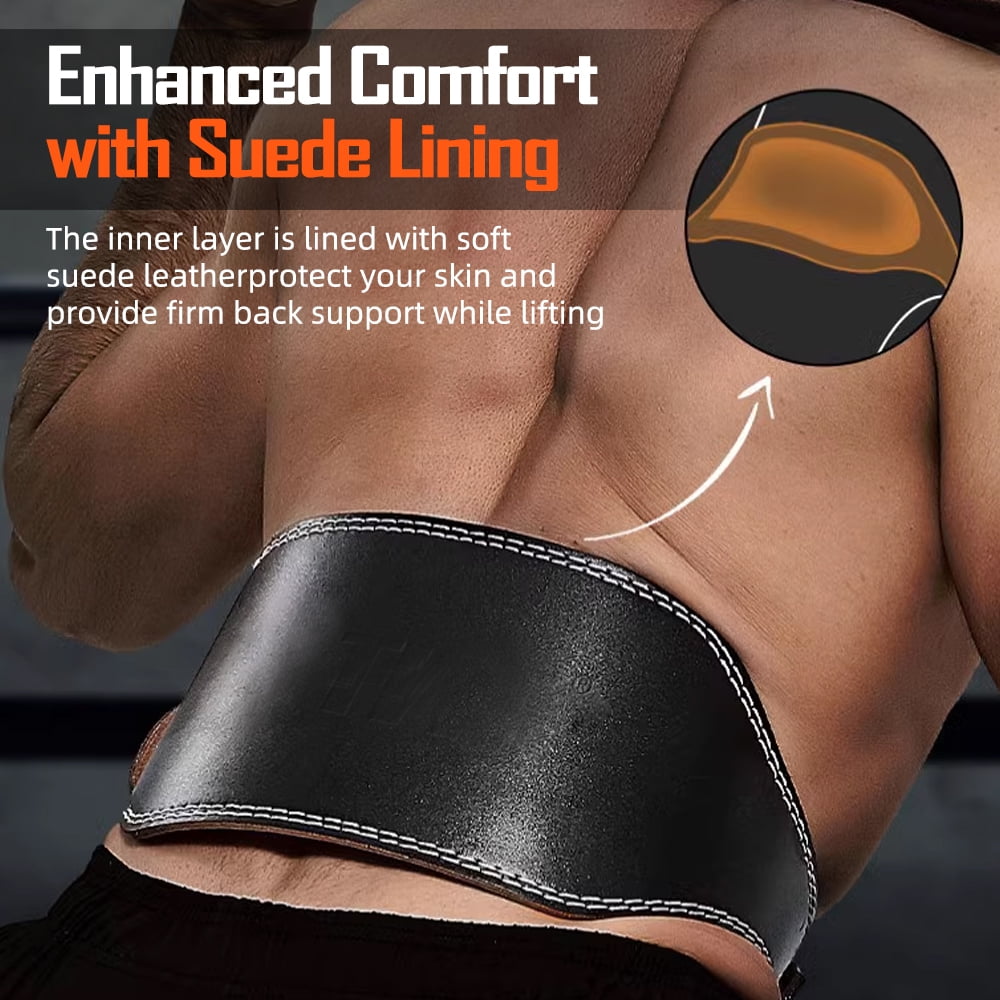 Leather Weight Lifting Belt-Size XL