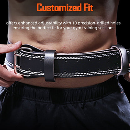 Leather Weight Lifting Belt-Size M