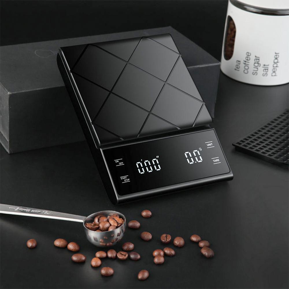 Digital Coffee Scale with Timer 3kg/0.1g-Back
