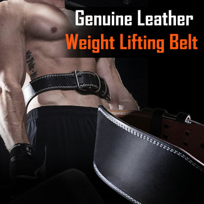 Leather Weight Lifting Belt-Size M